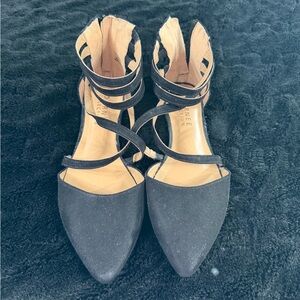 Black Strappy Women's Shoes